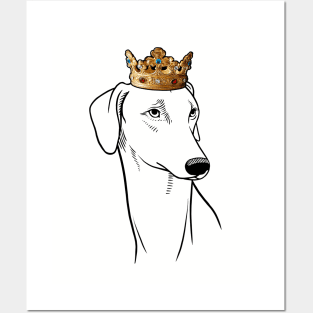 Sloughi Dog King Queen Wearing Crown Posters and Art